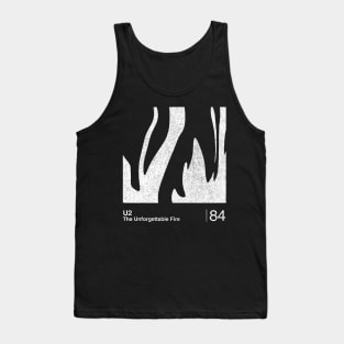 The Unforgettable Fire / Minimalist Graphic Design Artwork Tank Top